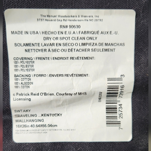 Kentucky Race Horse Flag Wall Hanging - Picture 2 of 2